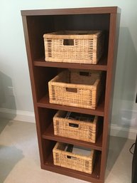 Storage Book Shelf With Baskets #2