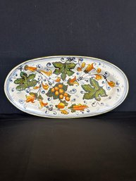 A Vintage DERUTA Oval Platter Made In Italy