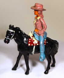 Vintage Dime Store Two-piece Horse And Rider (marriage)