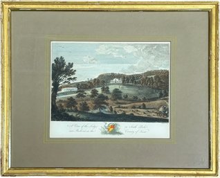 A Hand Colored Acquatint, Views Of Kent, View Of The Lodge, Godfrey