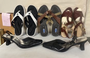 All Size - 10, Salvatore Ferragamo Sandals, Statutes Shoes, Dr Scholl's Sandals, Champion Sandal. John B - C1