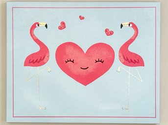 A Pairing Of Flamingo Themed Canvas Prints