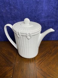 Wedgwood Nantucket Basket Weave Coffee Pot