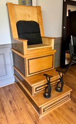 Wooden Shoe Shine Chair