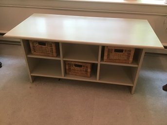 Storage Cubby Shelf With Baskets