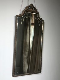 Very Pretty Vintage 1920s / 1930s Hand Etched Mirror - Very Nice Piece - Lovely Decorator Mirror - Nice !