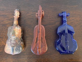 Stringed Instrument Designed Bottle & Trinket Boxes