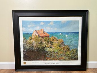 Claude Monet 'Fisherman's Cottage On The Cliffs At Varengeville' Framed Poster