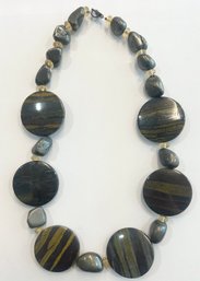 Beautiful Black Jasper & Stone Necklace