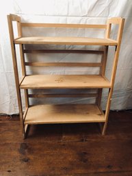 Folding Wooden Shelf Unit