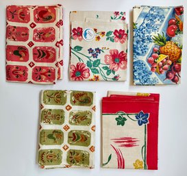 5 Vintage Kitchen Towels By Startex, Quality Linens & More