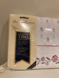 Royal 3 Piece Twin Set 180 Thread Count New
