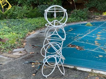 Abstract Ring Hoops Circles Modern Art Outdoor Sculpture