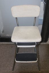 Vintage Beige Cosco Step Stool/chair