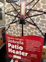 Electric Halogen Umbrella Patio Heater -  New In Box