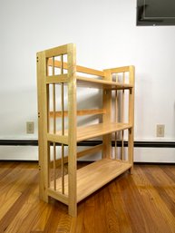 Solid Wood Collapsible Book Shelf