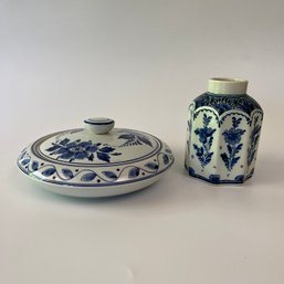 Two Delfts Table Top Pieces