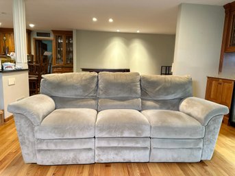 A Microfiber Recliner Sofa