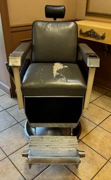 Vintage Emil J Paidar Barber Chair From Chicago Marked 1961