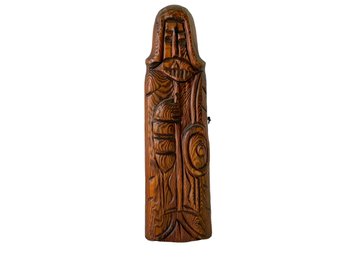 Made In Spain MCM Solid Wood Carved Wine Case