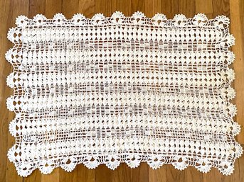 Stunning Vintage Hand-crochet Lace Pillowcase