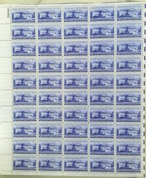 Scott # 991 FULL SHEET Of Unused 1950 U.S. Capitol Sesquicentennial Three 3 Cent U.S. Stamps