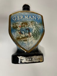 Vintage Bourbon Whiskey Decanter Featuring Germany