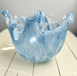 Vintage Murano Art Handmade Glass Bowl