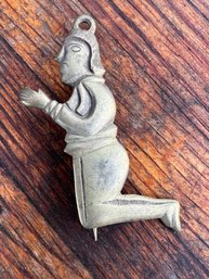 Kneeling Figure Pendant Pin