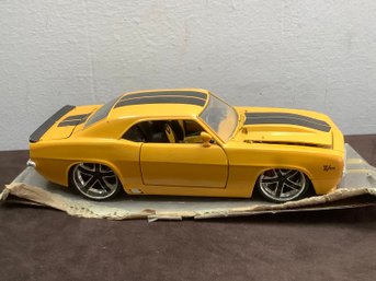 Yellow Sports Car Model
