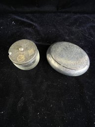 Salt Jar And Trinket Box