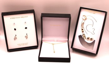 Jewelry   Christian Siriano Stud Earring And Necklace Lot