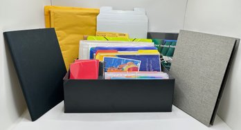 Mostly New Office Supplies: Portfolios, Folders, Envelopes & Archival Storage Box