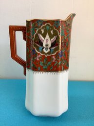 Floral Painted Pitcher