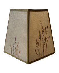 Vintage Dried Flowers Hexagon Paper Lamp Shade Farmhouse Boho Six Sided