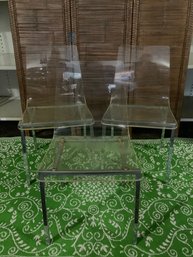 Lucite/Acrylic Chairs Lot Of 3