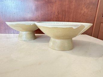 Ceramic Large Pedestal Bowls