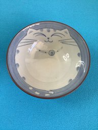 Kotobuki Blue And White Cat Bowl