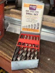 Milford High Speed Drill Set ~ Metal Box ~