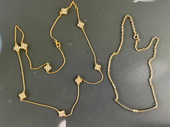 Gold Wash Over Sterling Necklaces