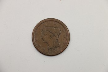 1856 Large Cent Penny Coin