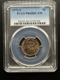 1972-S PCGS PR68DCAM Nickel