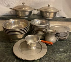Large Lot Of Liberty Craft Pewter