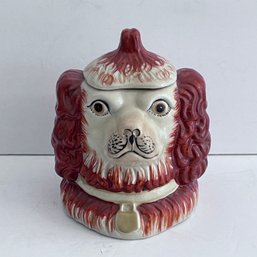 Staffordshire Red Spaniel Tobacco/Candy Jar