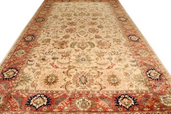 Mansion Size Gorgeous Oriental Wool  Rug With Fringe
