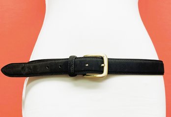 Black Bally Suede Belt- Size 36