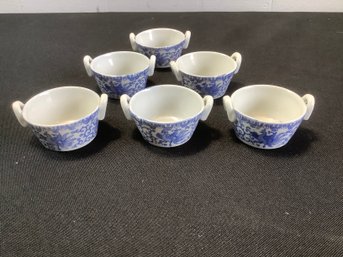 Miniature Blue And White Cup Set