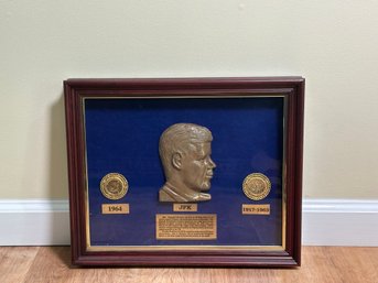 JFK Commemorative Half Dollars With Bronze Sculpture Head