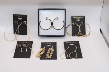 Jewelry    Hoop Earring Lot Christian Siriano  6 Pair