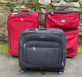 Three Soft Side Luggage Pieces